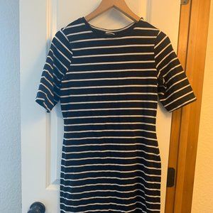 Casual Dress,  A new day brand, Size Small, Black and white striped